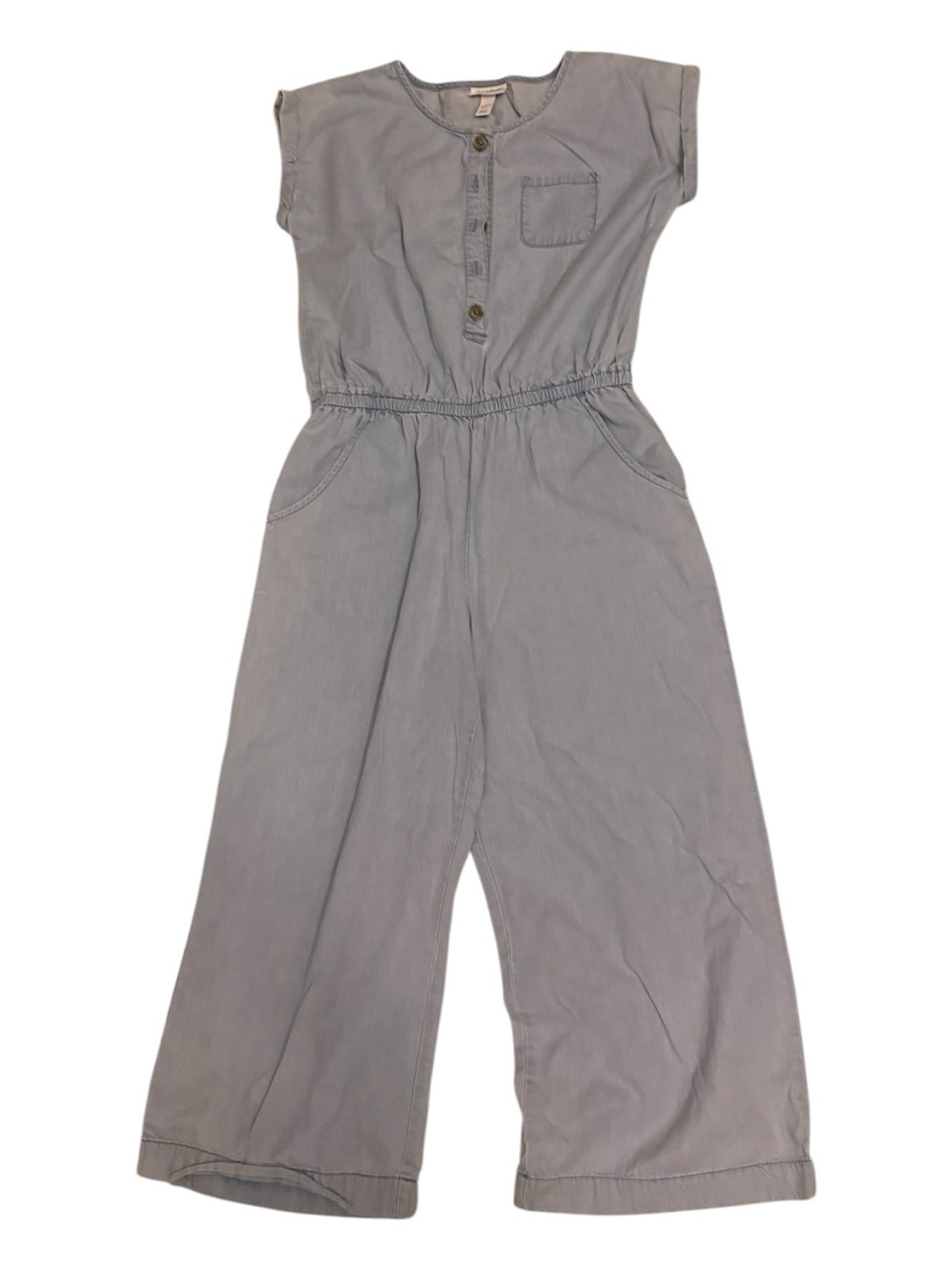 Cat & Jack Light blue chambray Wide-Leg Jumpsuit
